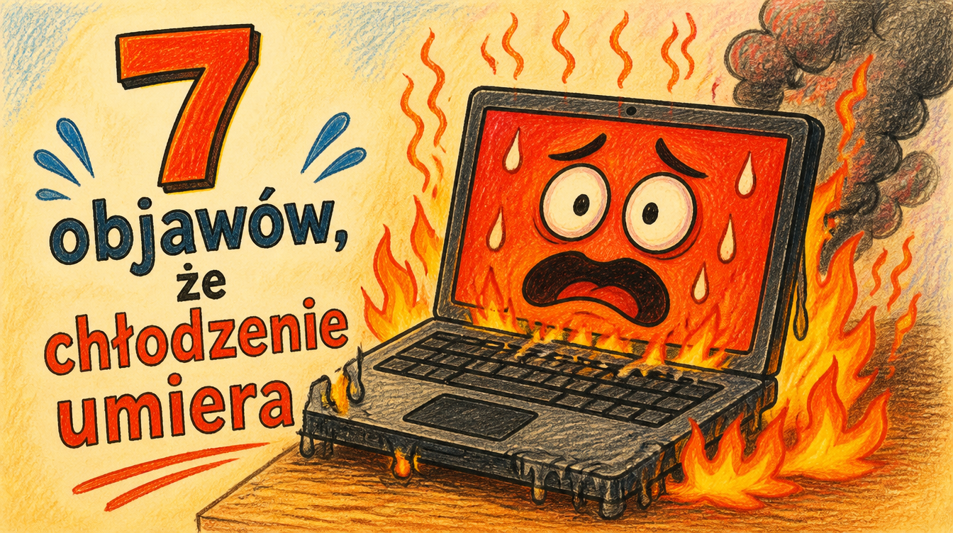 Laptop przegrzewa się latem? 7 objawów, że chłodzenie umiera